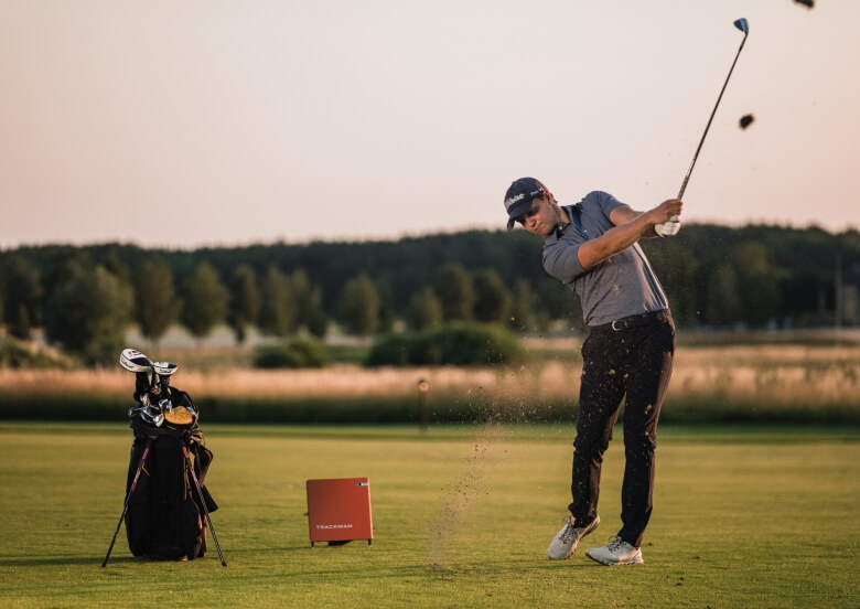 On_course_practice_trackman_4_golf